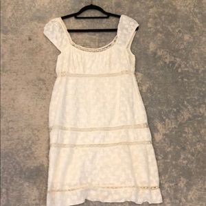 Trina Turk White Embroidered Mini Dress